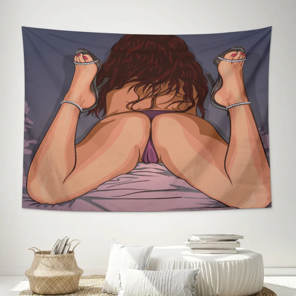 

Sexy-beauty-Tapestry Fabric Wall Hanging Beach Room Decor Cloth Carpet Yoga Mats Sheet Sofa Blanket shower curtain