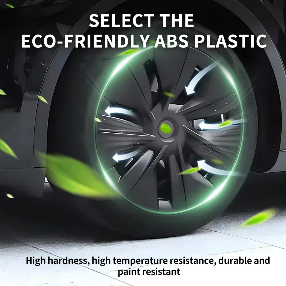 4 шт. 19-дюймовые колпаки для колес Tesla Model Y сменная крышка ступицы колеса полная