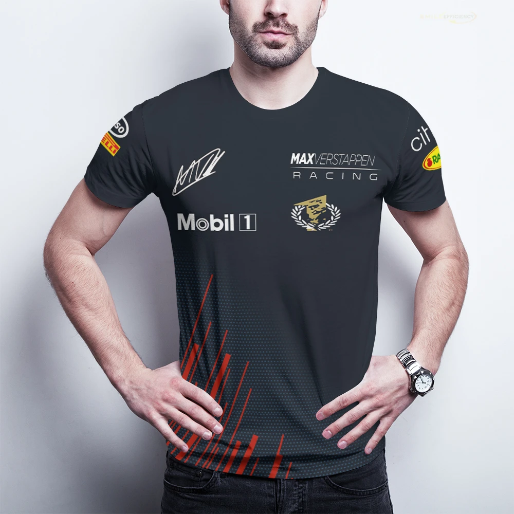 

Summer New F1 Drivers World Champion T-shirt 2022 Car Fans Max Breathable Formula 1 Red Color Bull Racing Team T-shirts