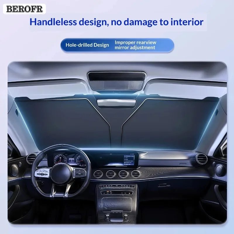 Фото Солнцезащитный экран на лобовое стекло автомобиля для Kia Sportage NQ5 2021~2025 2024 2023, защита от УФ-излучения, аксессуары №5