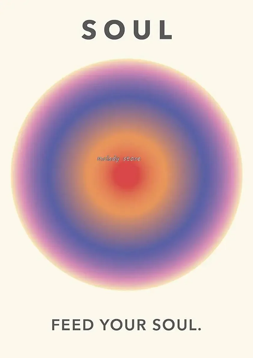 Современный минималистский настенный плакат с позитивным ореолом красивый