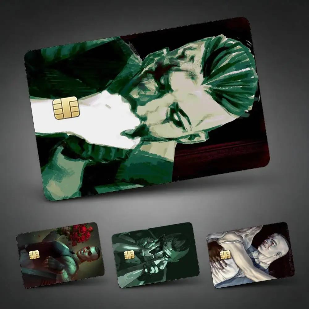 Фото Наклейки-скины E-Eddie G-Gluskin для кредитных карт VISA, банковских, проездных и транспортных карт: защитная пленка-наклейка №1