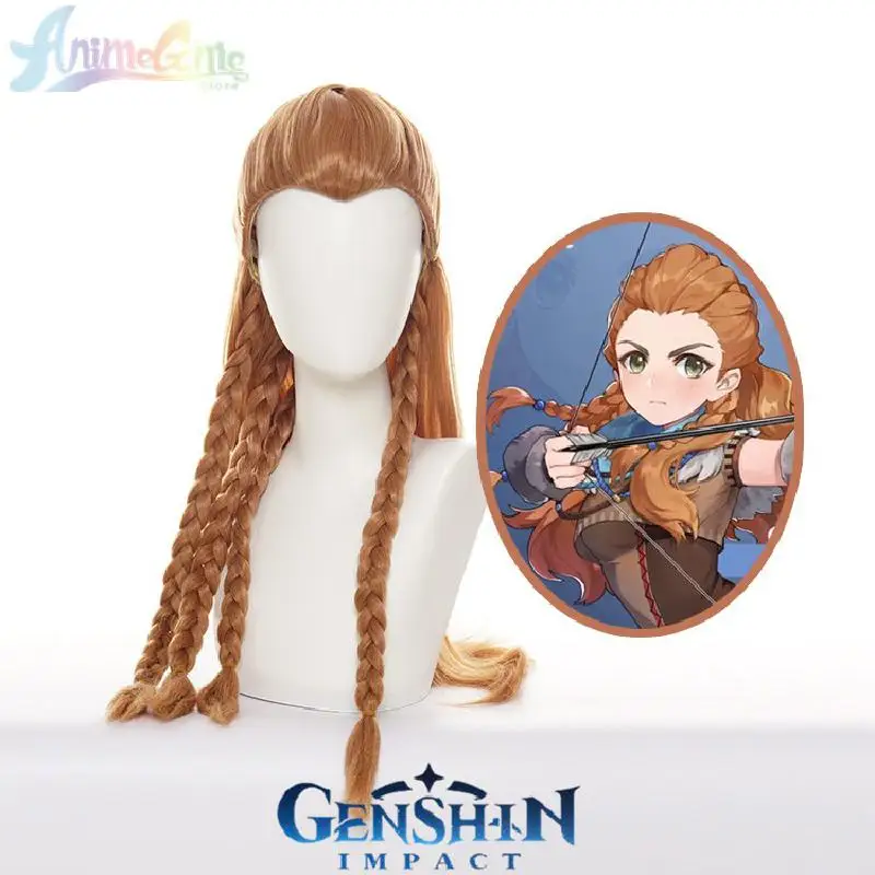 Парик аниме алой для косплея и ролевых игр парик с полузавязанными волосами