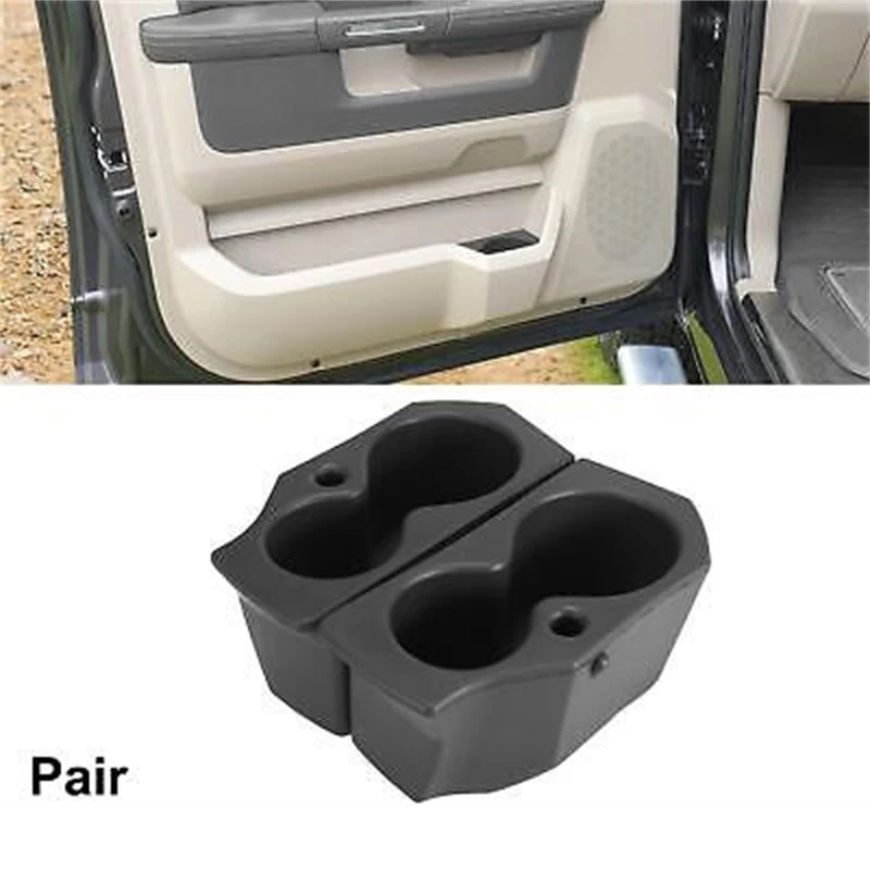

2pcs Car Cup Holder for Dodge Ram 1500 2500 3500 4500 5500 2009-2020 Interior Drinks Holder Replacement 5NN24XXXAA