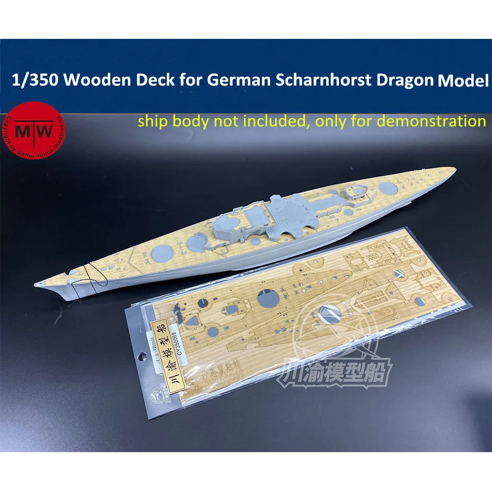 1/350 maßstab Holz Deck für Dragon Deutsch Scharnhorst Schlacht Modell TMW00072