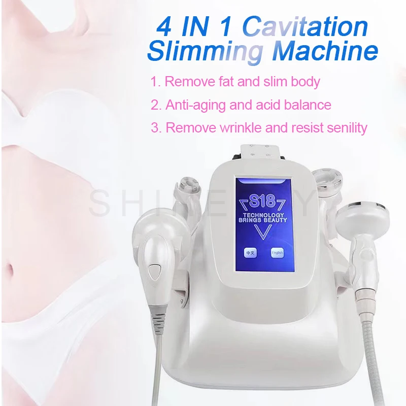 

Newest Vacuum Suction Body Shaping 80k Cavitation Slimming Cellulite Reduction Fat Burning Skin Tightening Body Massage Machine