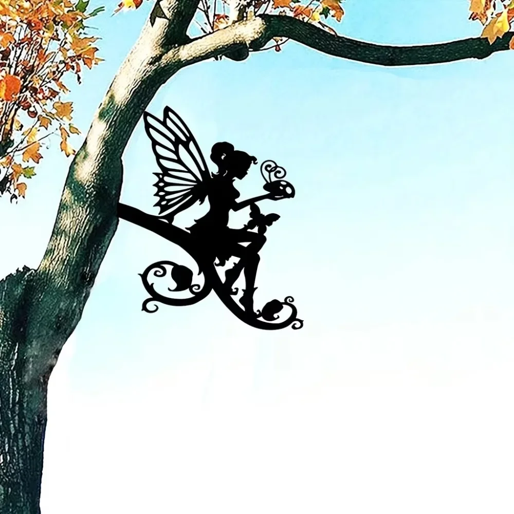 Очаровательная Металлическая Бабочка Декоративный Садовый Кол Уличный Двор