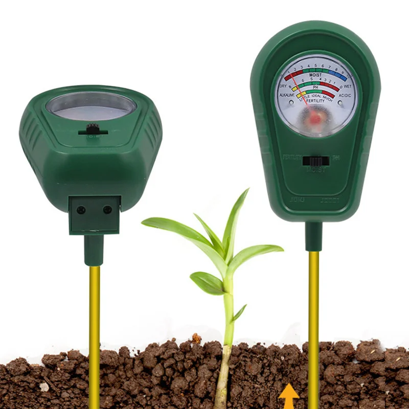 

10pcs Fertility Humidity Ph Ph Tester Three in One Soil Testing Pointer Soil Fertility Meter