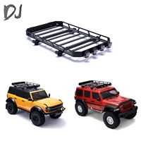 110 metal roof rack luggage carrier with led lights bar for traxxas trx4 bronco trx6 axial scx10 iii rc car rock crawler parts