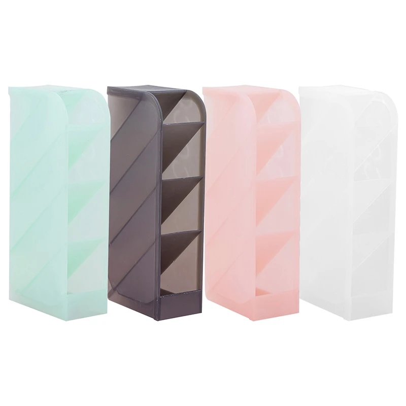 

Multi-function 4 Grid Desktop Pen Holder Office School Storage Case Box Wheat Straw Desk Pencil Organizer Stationery
