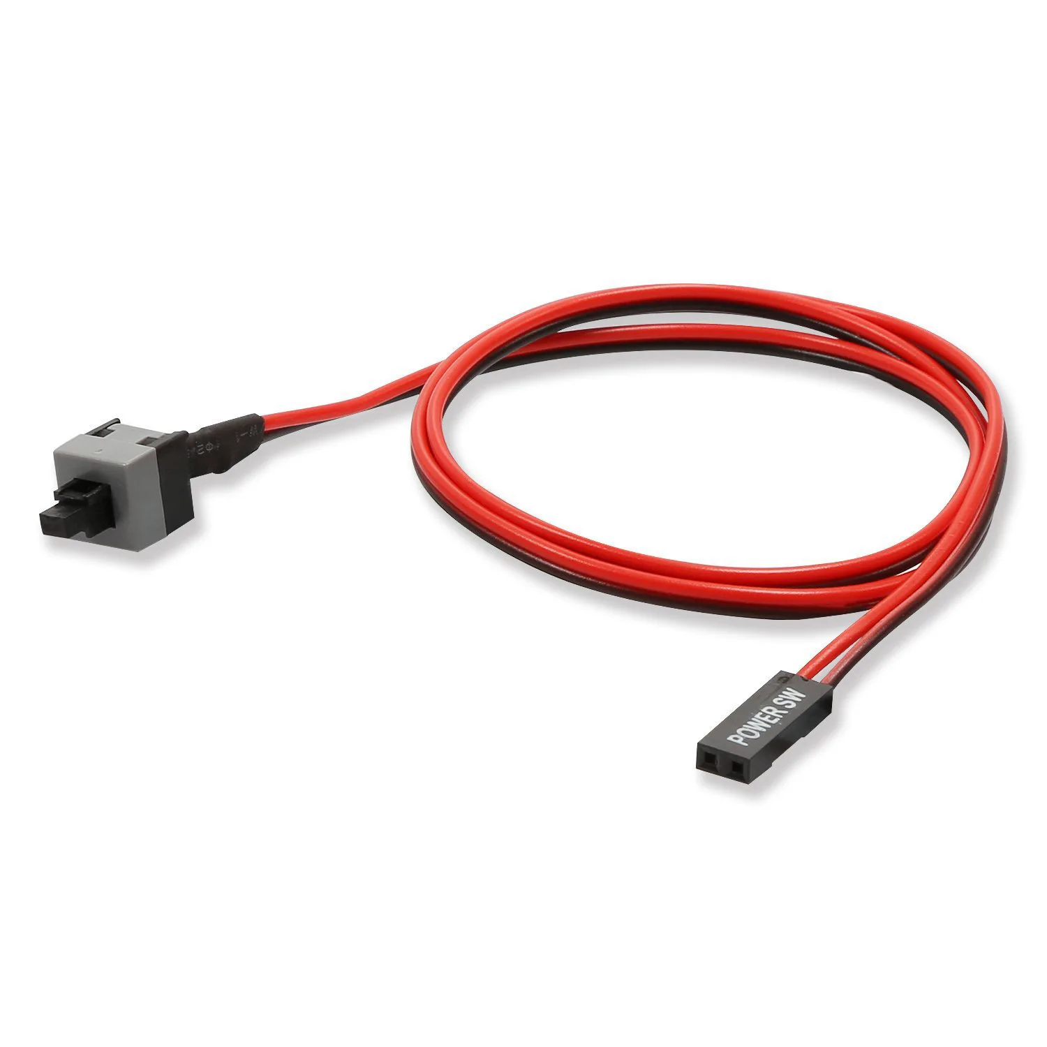 

50/100/200/300cm Power Button Switch Cable for PC Switches Reset Computer Power Momentary Automatically Reset Push Button SW