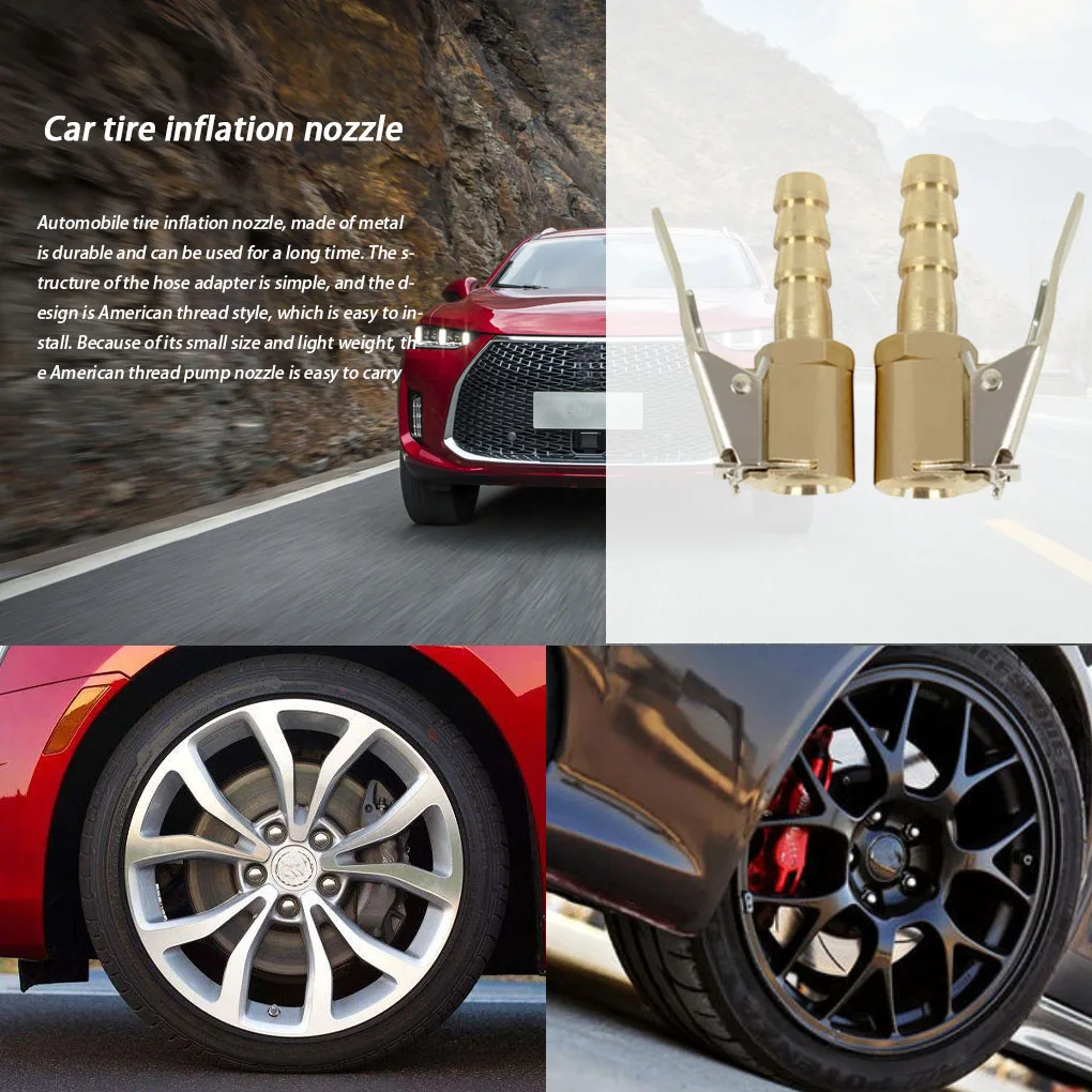 Насадка для надувания шин соединитель клапана адаптер с зажимом удлинитель