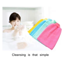 soft exfoliator two sided scrub mitt rub thicken bath towel peeling glove bath scrub glove body cleaning