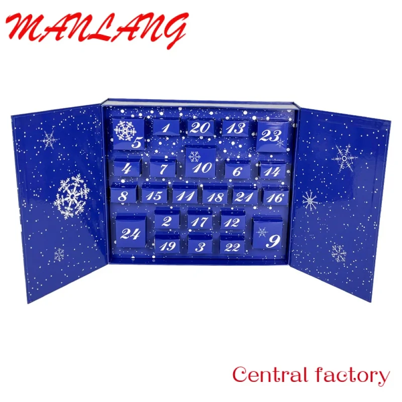 Пользовательский календарь пустой Рождественский коробка для шоколада оптовая