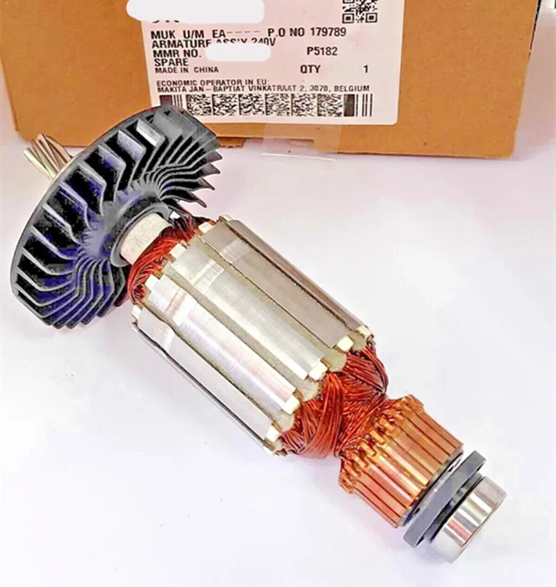 Ротор 220-240 в якорь 518504-3 для Makita HS7000 HS7600 HS7601 513909-2 513908-4