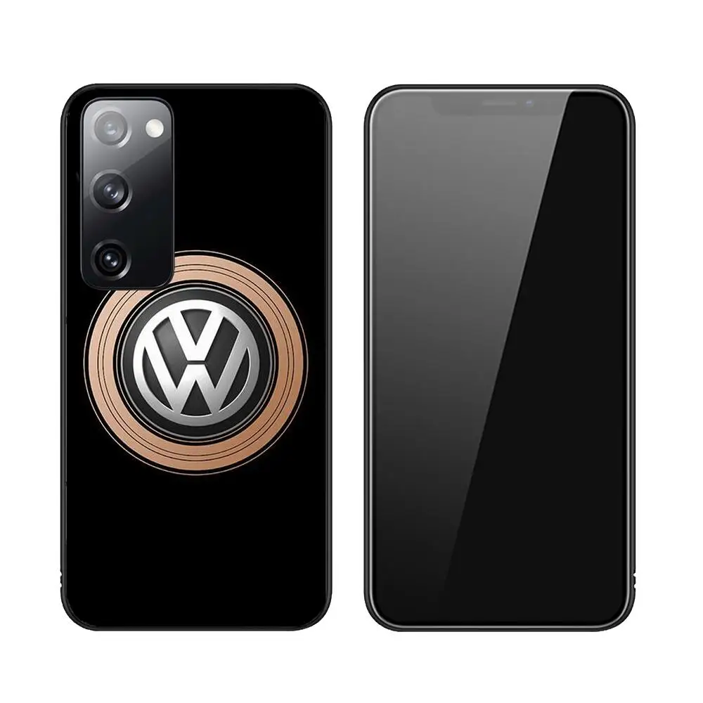 Volkswagen Logo New Black Phone Case Luxury Fashion for Samsung Galaxy S23 S21 S10 S30 S20 S22 S8 S9 S30 Pro Plus Ultra Fe Cover