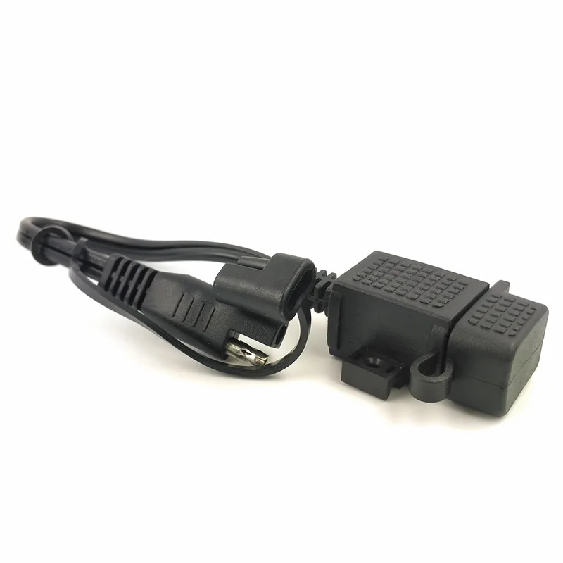 Кабель-адаптер SAE к USB водонепроницаемое Зарядное устройство быстрый порт 2 1 а с