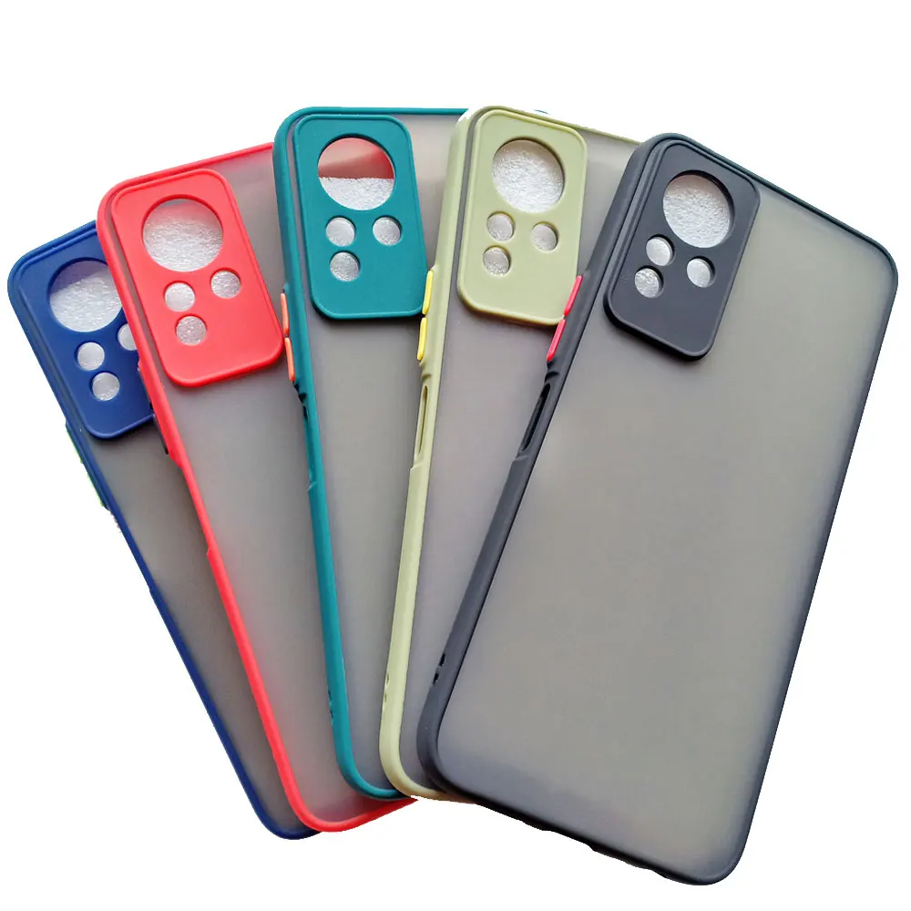 Для Infinix Note 11 чехол Note11 Frosted Translucent силиконовая рамка Infinix Note 12 Обложка X663 X663B X663 B чехол Противоударная