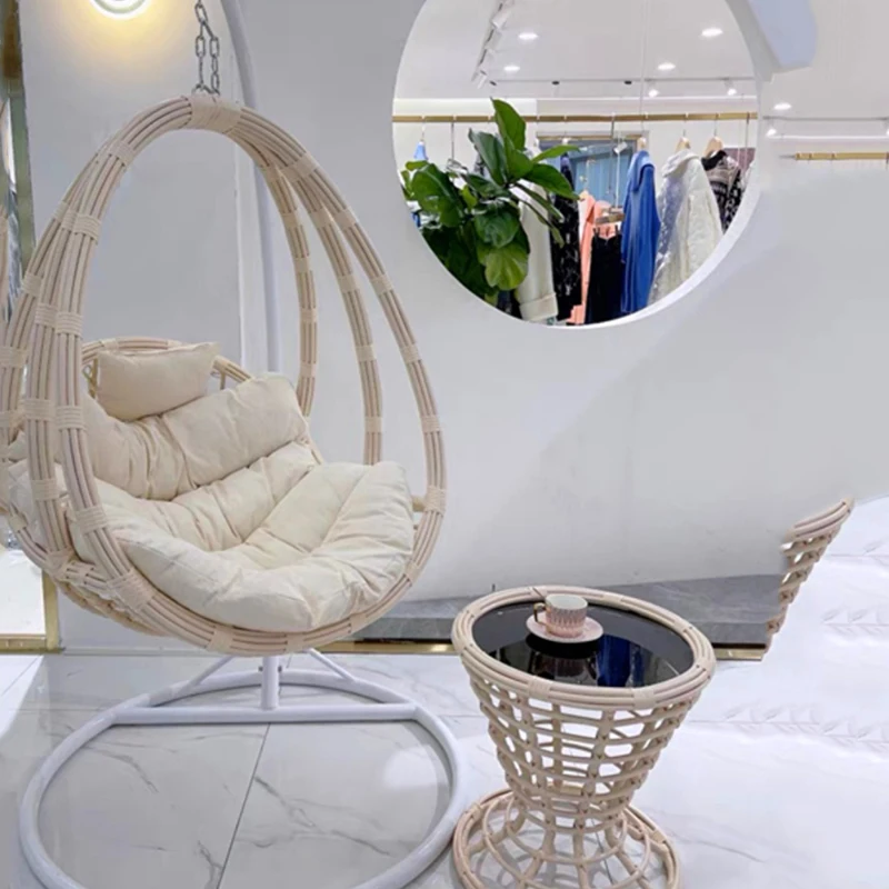 Подвесное кресло-качели для яиц гамак белая корзина с мягкой подушкой Железная