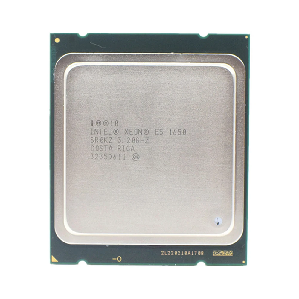 

Процессор Intel Xeon E5 1650 LGA 2011, ЦПУ 3,2 ГГц 6 ядер 12 Мб кэш-памяти SR0KZ, поддержка материнской платы X79