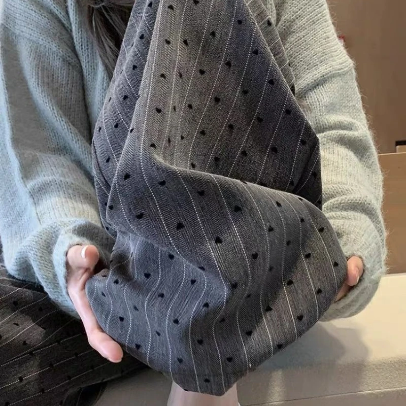 Новые женские узкие и драпированные свободные прямые повседневные брюки Love в