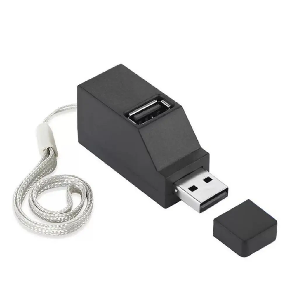 

Portable Usb2.0 3.0 Splitter Mini Portable 3 Ports Extender Usb 2.0 Hub Extender Pc Accessories Fast Data Transfer Plug And Play