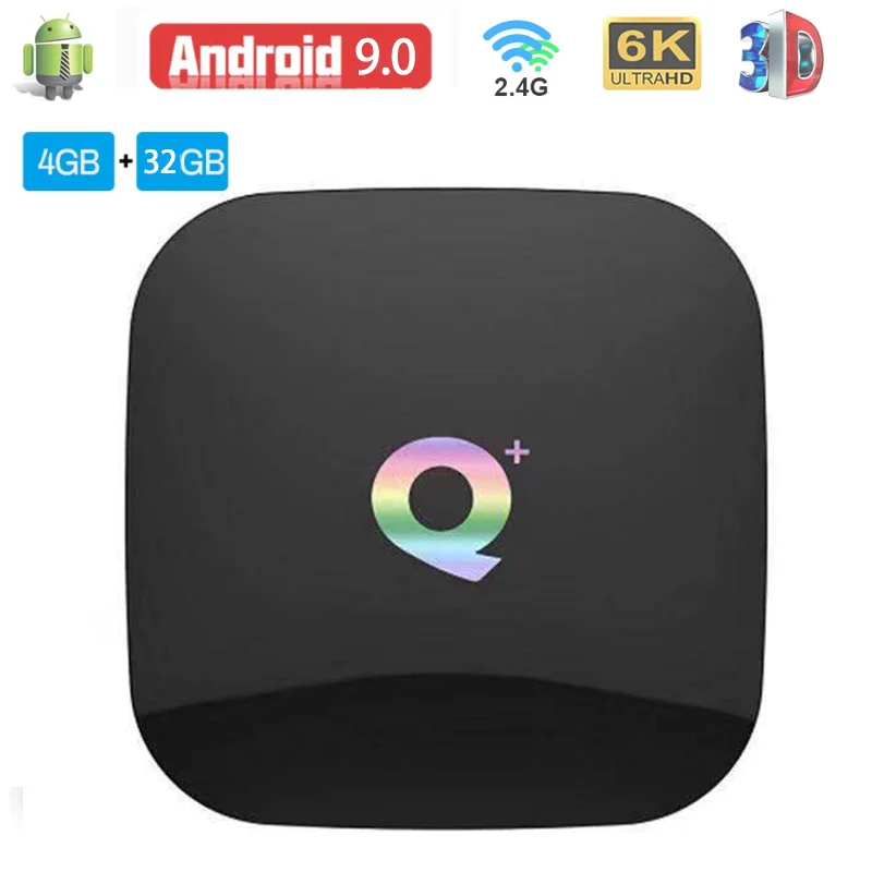 Приставка Смарт-ТВ Aubess 6K Android 9 0 4 + 64 ГБ ядра Wifi |