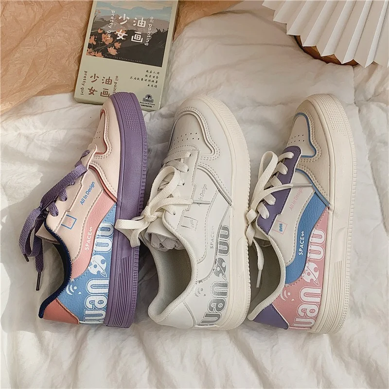 New Women Fashion Sneakers Skateboard Shoes Woman Four Seasons Flats Classics Style Ladies Vulcanize Shoes Female Casual Loafers