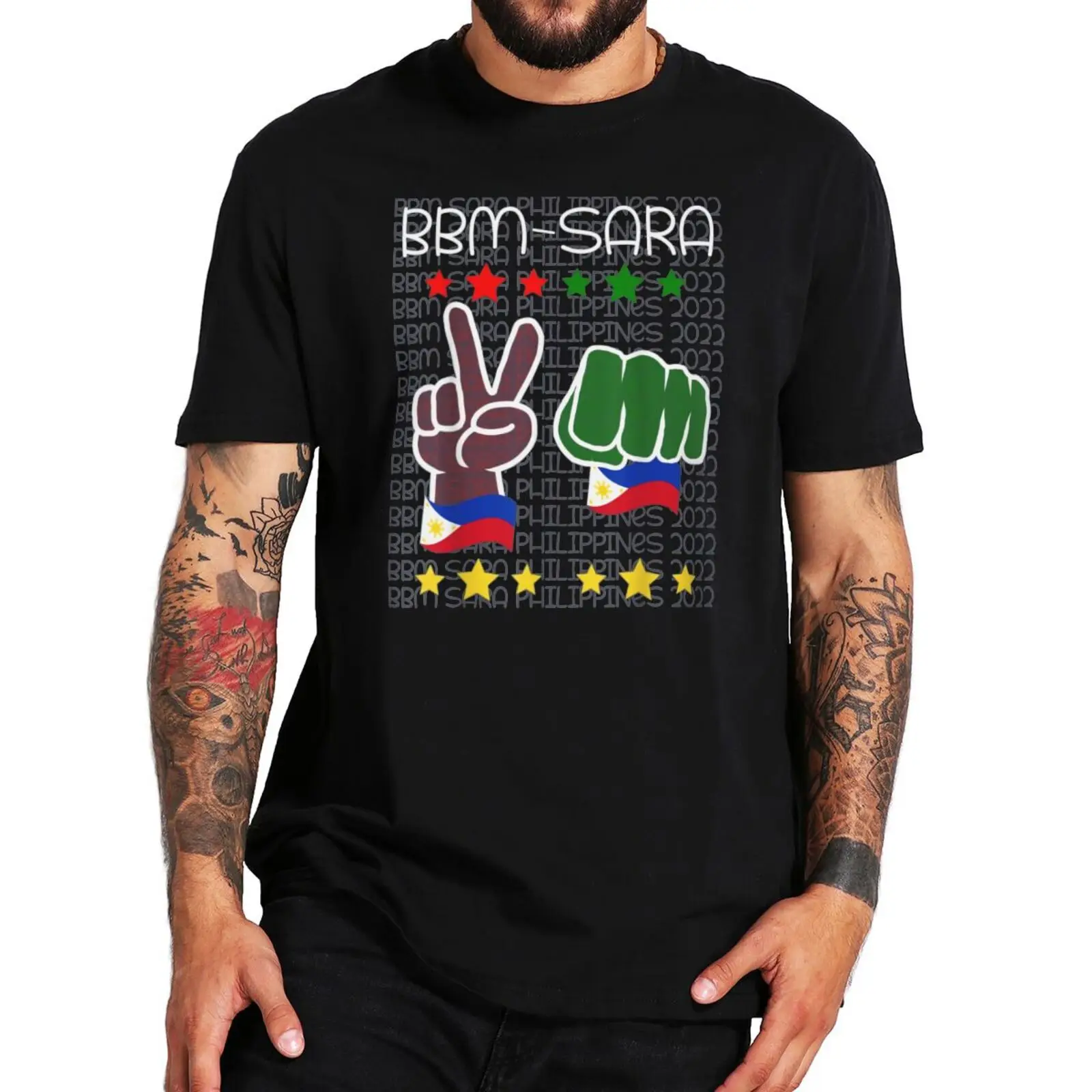 

BBM Sara Uniteam 2022 T Shirt Bongbong Marcos Philippine Presidential Gift Tee Tops Summer Cotton Casual T-shirt