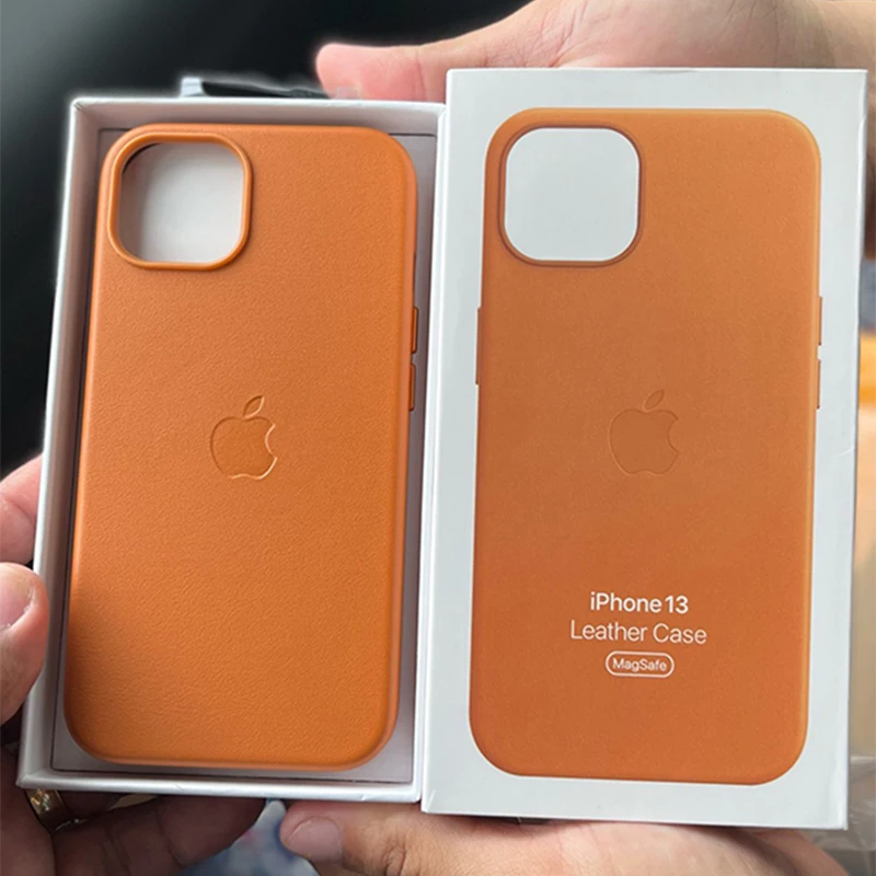 Оригинальный кожаный магнитный чехол Apple Magsafe для iPhone 13 Pro Max мини-чехол с