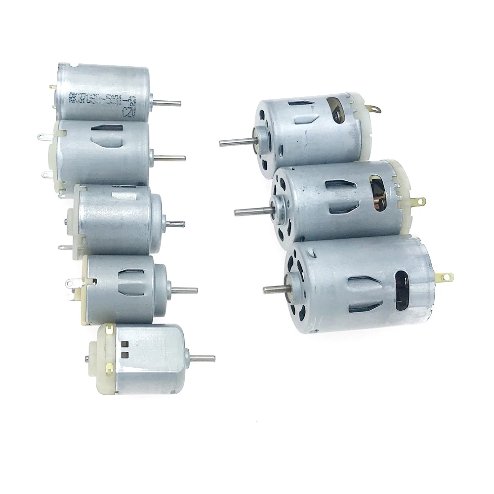1PCS DC Motor 130 140 260 280 365 370 380 385 High Speed Carbon Brush Electric for DIY Hair Dryer Toy Fan Model 3V 6 V 12V - купить по