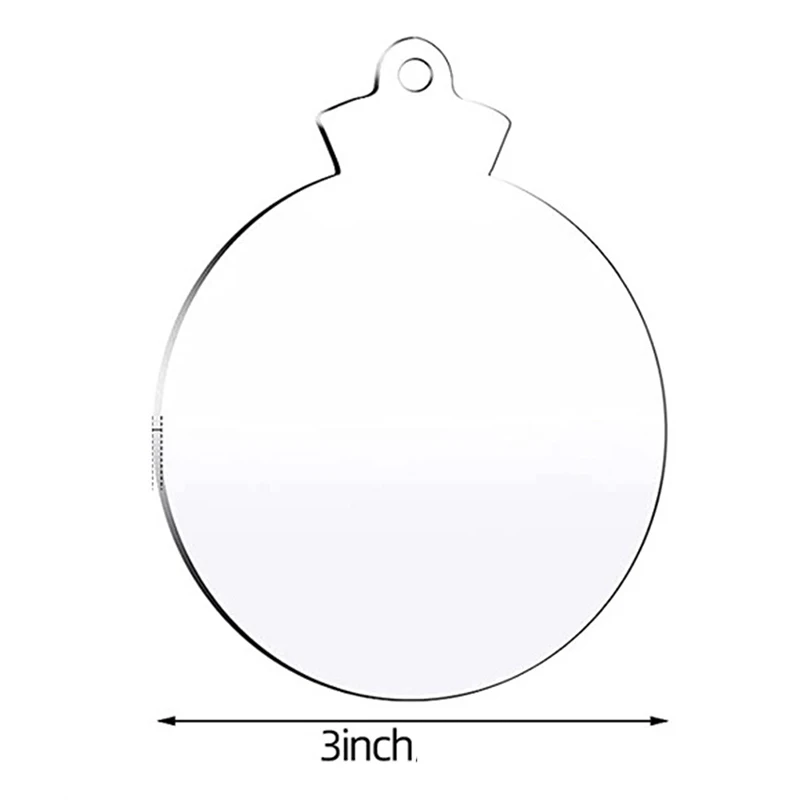 24 шт. акриловые пустые подвески