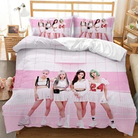 kpop lisa rose dekbedovertrek kussensloop beddengoed set single twin full size voor meisjes slaapkamer decor