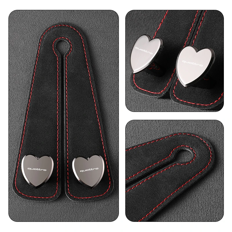 Меховые автомобильные аксессуары на спинку сиденья с двойными крючками для Audi