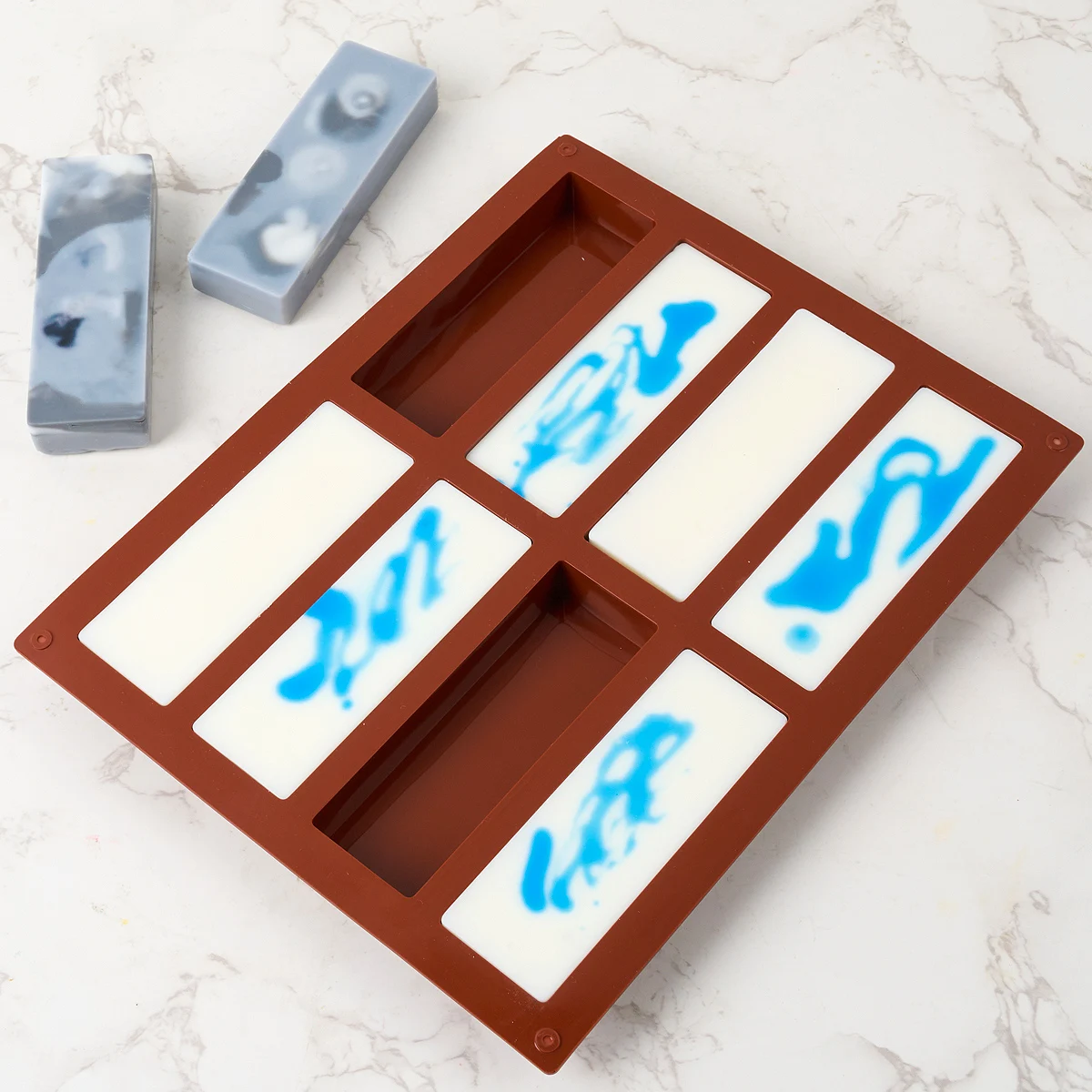 3D длинная полоска силиконовая форма для свечей DIY ручная работа аромат формы мыла