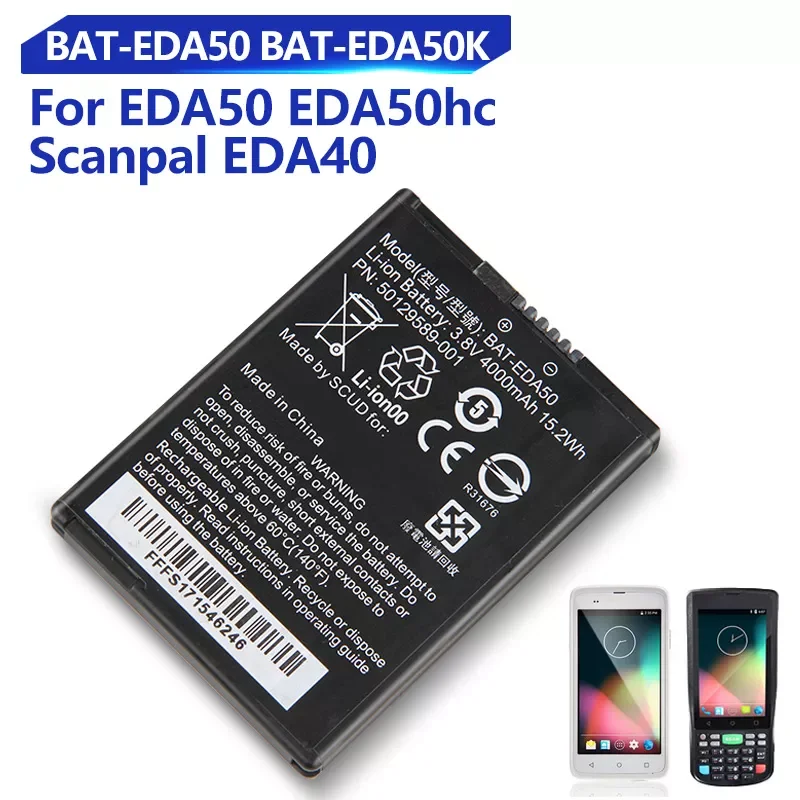 Original Replacement Battery For Honeywell EDA50 EDA50k EDA50hc Scanpal EDA40 BAT-EDA50 BAT-EDA50K Genuine Battery 4000mAh enlarge