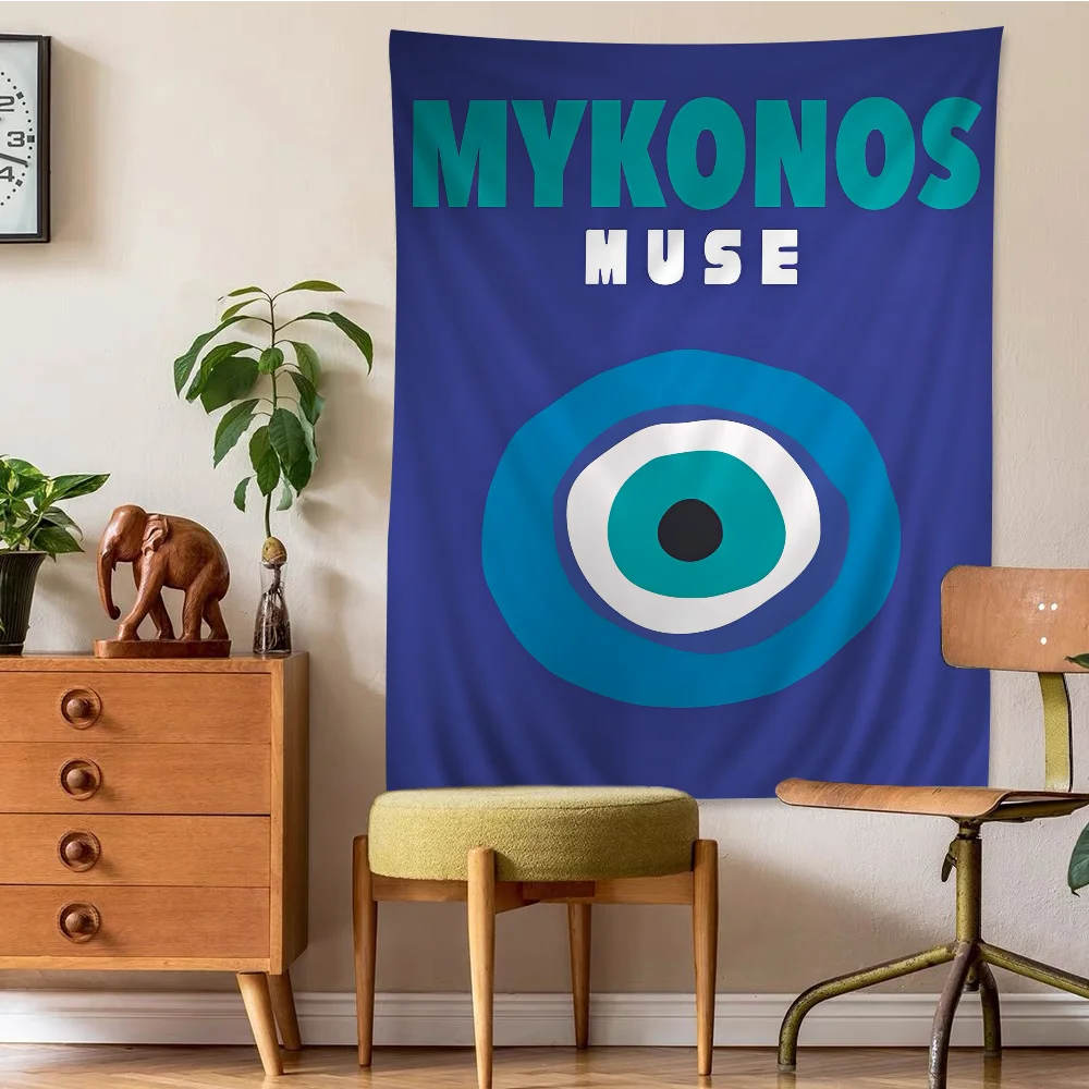 Графический Декор Майами искусство аниме гобелен подвесной Таро хиппи Фотофон