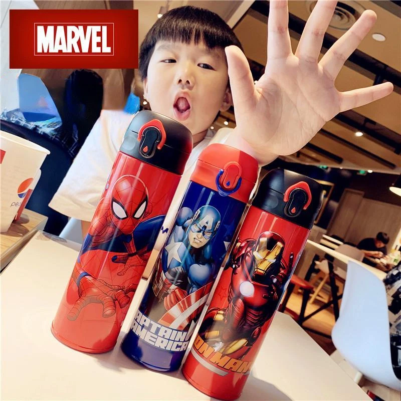 

Новый термос Marvel Человек-паук аниме периферийная чашка, персонализированная и креативная, легкая и портативная Студенческая чашка для питья