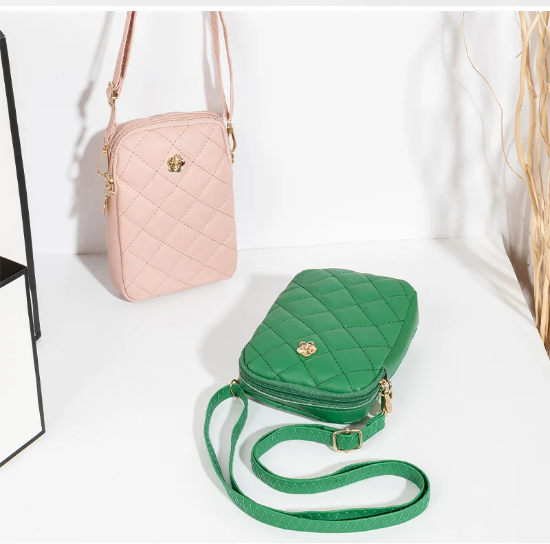 

Bags For Women Solid Color Crossbody Shoulder Bag Women's Handbags 2023 Trend Soft Side Mobile Phone Square Simple And Versatile