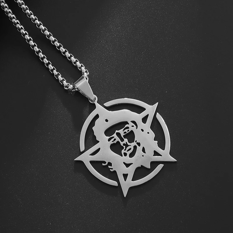 Изысканная ожерелье из нержавеющей стали с пентаграммой Che Guevara