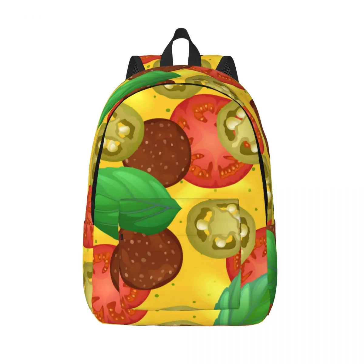 

Schoolbag Student Backpack Pizza Illustration Shoulder Backpack Laptop Bag School Backpack