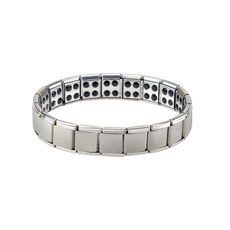 

1 Unisex Health Bracelet Healing Health Jewelry Arthritis Pain Relief Gift 7.70.5 Inches (Silver)