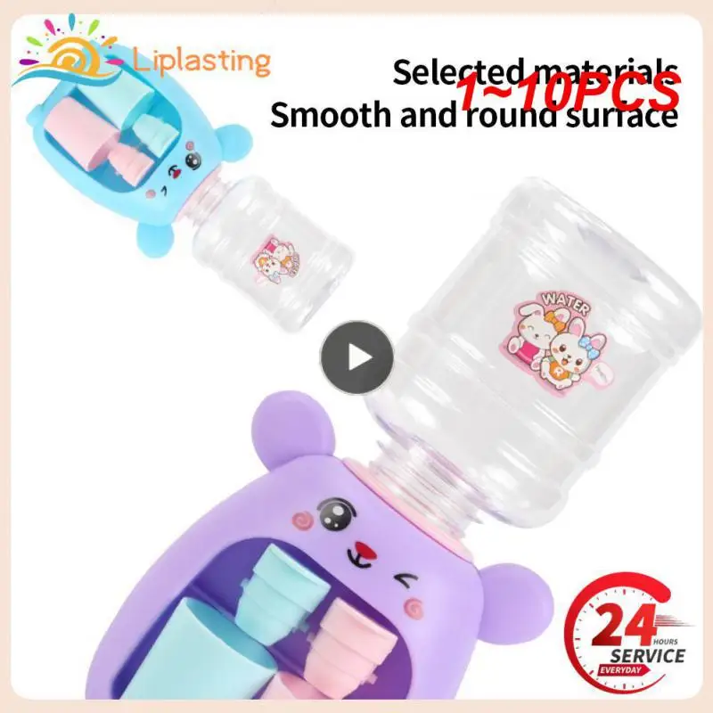 

1~10PCS Mini Water Dispenser for Children Kids Gift Cute Cold/Warm Water Juice Milk Drinking Fountain Simulation Cartoon Pig