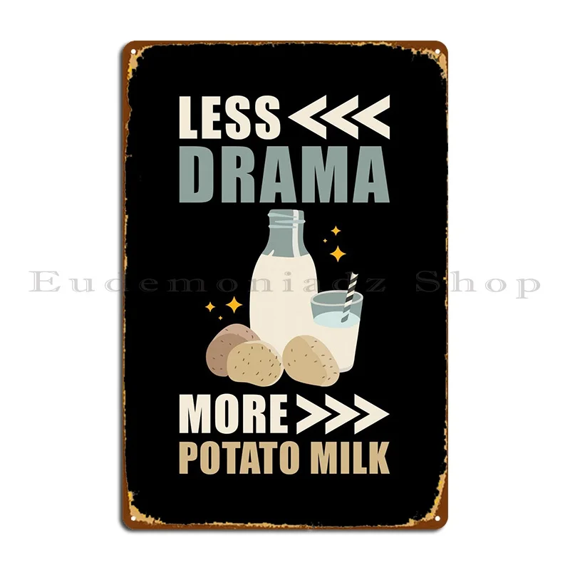 

Картофельное молоко, металлическое украшение, создание персонажа кинотеатра, жестяной знак, плакат