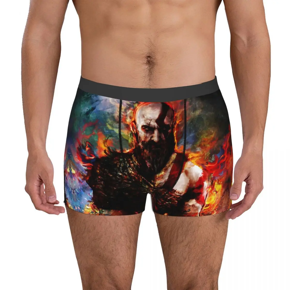 Трусы-боксеры Kratos God of War Game мужские нижнее белье удобные шорты трусы - купить по