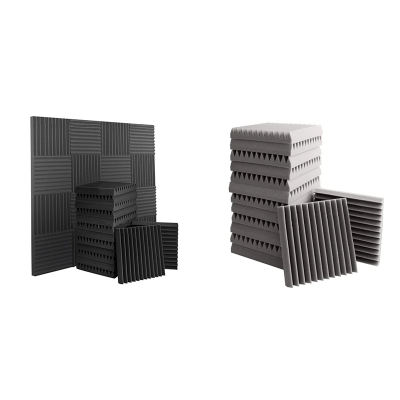 

14 Pcs Acoustic Foam,Sound Insulation Panels,Studio Foam Wedges,Sound-Absorbing Board For Studio Game Room,Etc