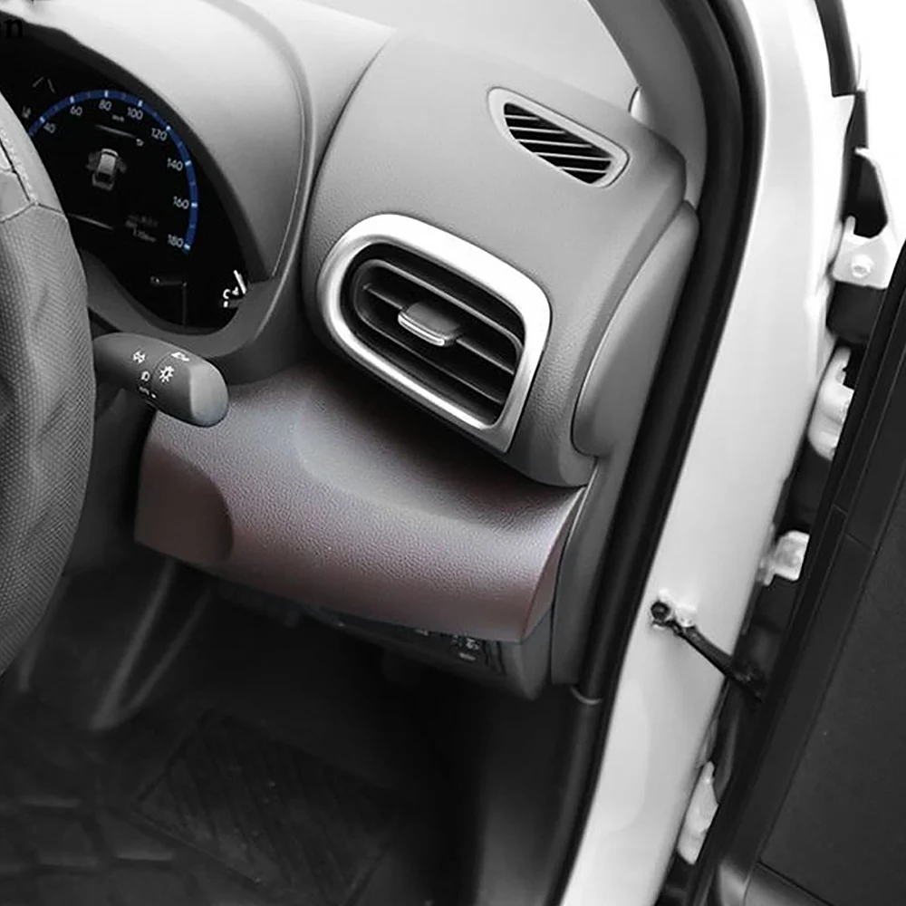 Стайлинг автомобиля 2 шт. ABS Хром Интерьер приборной панели боковые