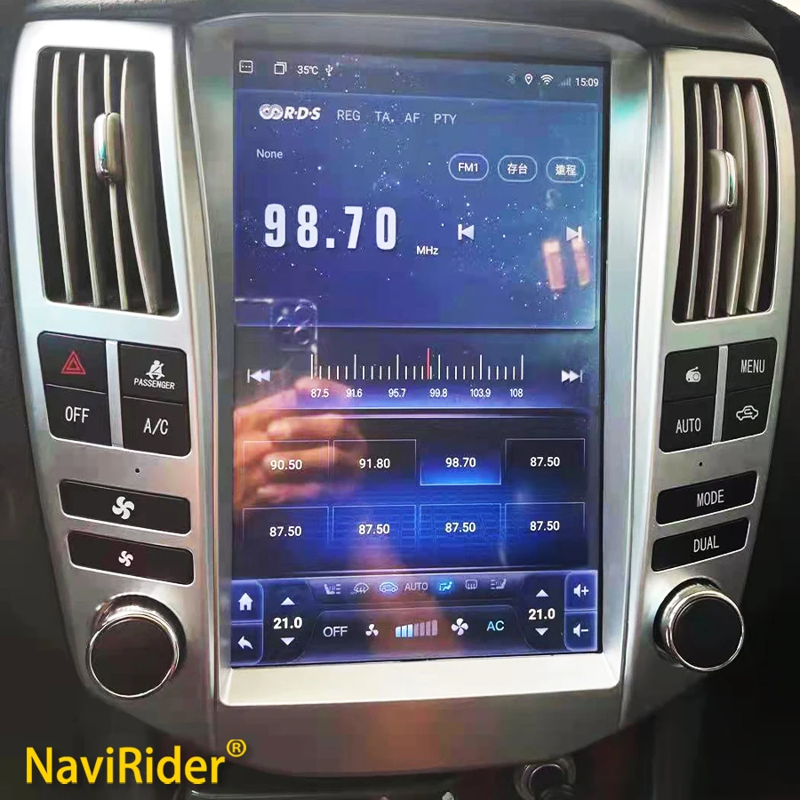 Автомобильный GPS-навигатор 128G Android 14 IPS экран для Lexus RX300 RX 330 RX400 2004-2008