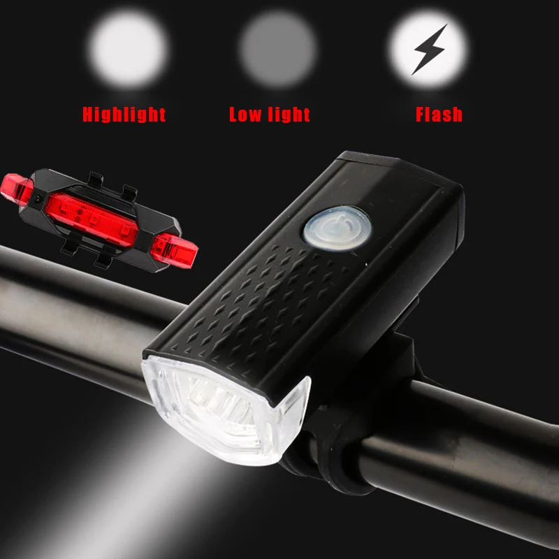 

Светильник рь, светодиодный передний и задний фонарь на голову, зарядка через USB, светильник горных и дорожных велосипедов, аксессуары для в...