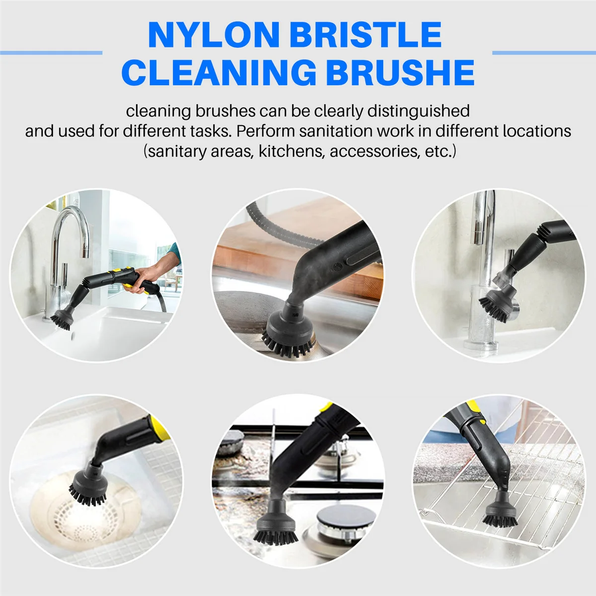 Щетка для чистки пара нейлоновая щетка щетина детали пароочистителя Karcher SC1 SC2 SC3